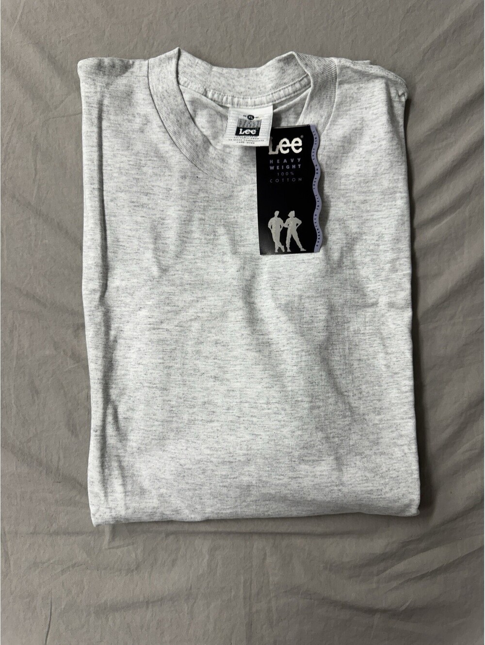 Vintage 1990s Lee USA Made light Grey Blank T-Shirt Size XL